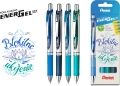 Pióro Pentel Energel BL77 4 Sztuki Błękitne Ukojenie 