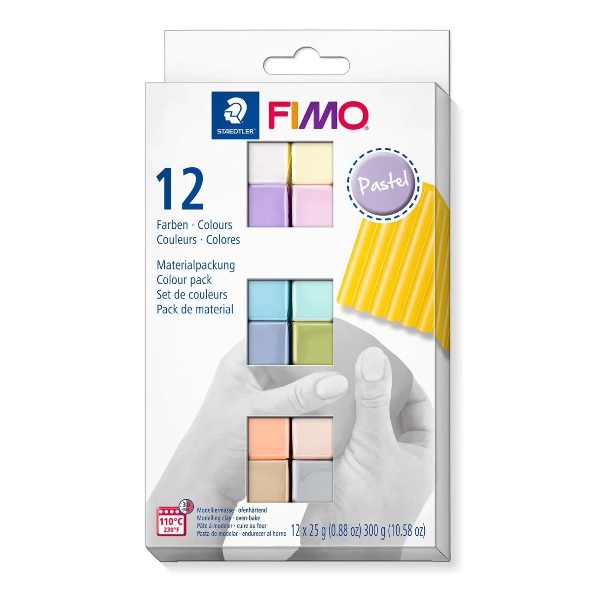 Masa plastyczne Fimo Soft Kolory Pastelowe 12x25g 