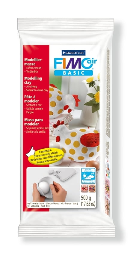 Masa Modelarska Fimo Air Basic 500g Biała Staedtler