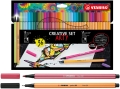 Zestaw Kreatywny Stabilo Point88 + Pen68 Arty 36 sztuk Cienkopis Creative Set