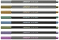Flamastry Stabilo Pen68 Arty 8 sztuk Kolory Metaliczne