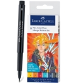 Cienkopisy Pitt Artist Pen Manga Etui 6 Sztuk Shonen Faber-Castell 167157FC