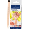 Cienkopisy Pitt Artist Pen Manga Etui 6 Sztuk Kaoiro Faber-Castell 167168FC