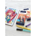 Cienkopisy Pitt Artist Pen Manga Etui 6 Sztuk Kaoiro Faber-Castell 167168FC