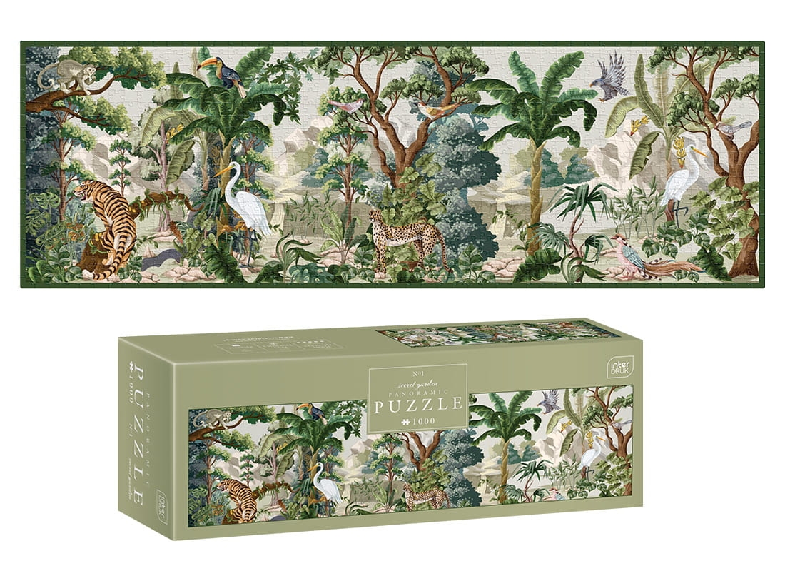 Puzzle Panoramiczne 1000 Secret Garden 1 Interdruk