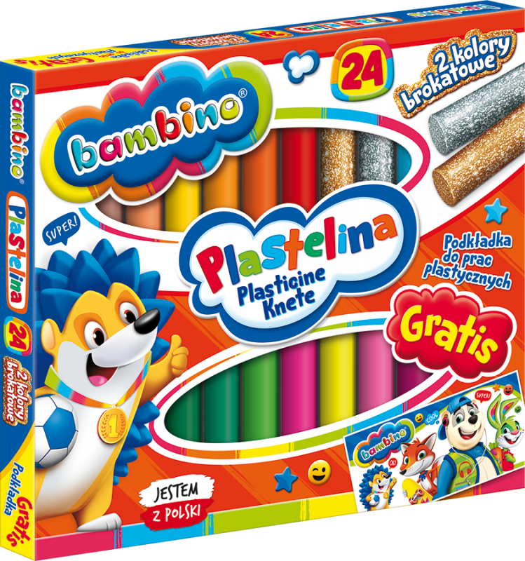 Plastelina Bambino 24 kolory