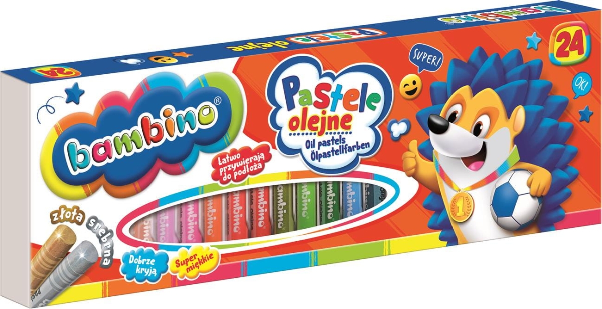 Kredki Pastele Olejne Bambino 24 kolory
