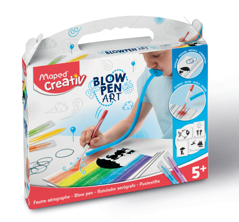 Flamastry dmuchane Blowpen Art String'art Creative Maped