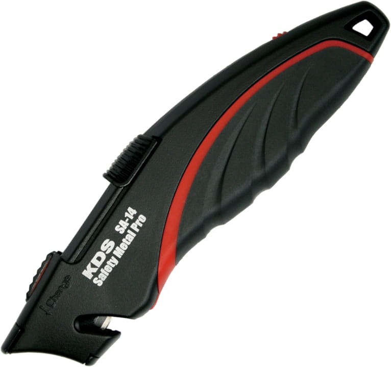 Nóż bezpieczny trapezowy KDS SA-14 Safety MetalPRO + 2 sztuki