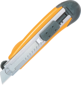 Nóż segmentowy 18mm KDS Japan L-21YE Automatyczny + 3 ostrza