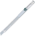 Nóż segmentowy 9mm KDS S-12 Metal Slim Silver + 3 ostrza