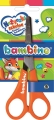 Nożyczki Szkolne Z Podziałką-Linijka Bambino