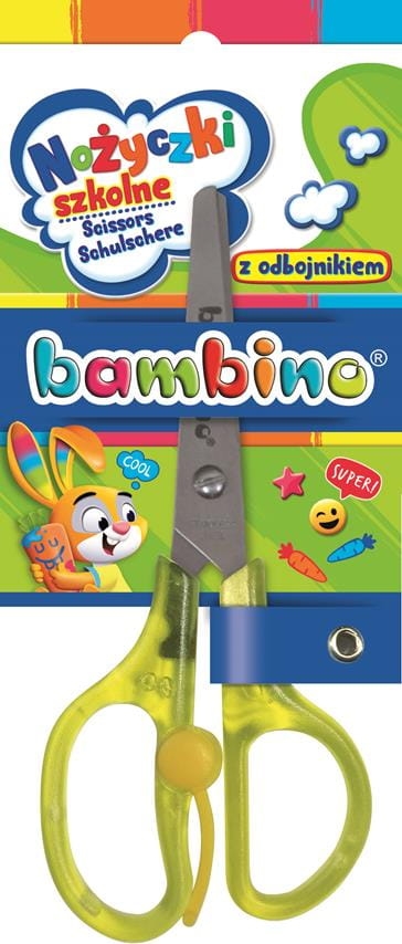 Nożyczki Szkolne Klasyczne Z Odbojnikiem Bambino