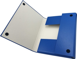 Teczka Skrzydłowa Na Rzep 40mm A4 Niebieska