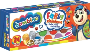 Farby Szkolne Plakatowe Bambino 24 Kolory 10ml 