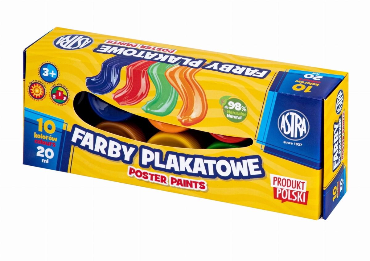 Farby Plakatowe Astra 10kol 20ml 301123044