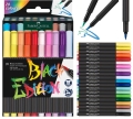 Pisaki Pędzelkowe Black Edition 20 Kol. Faber-Castell 116452 FC