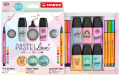 Zestaw Cienkopis STABILO point mini/Flamaster STABILO Pen 68 Mini/zakreślacz BOSS Mini Pastellove 2.0 - etui 18 szt 77/5-8-5