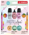 Zestaw Cienkopis STABILO point mini/Flamaster STABILO Pen 68 Mini/zakreślacz BOSS Mini Pastellove 2.0 - etui 18 szt 77/5-8-5
