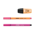 Zestaw Cienkopis STABILO point mini/Flamaster STABILO Pen 68 Mini/zakreślacz BOSS Mini Pastellove 2.0 - etui 18 szt 77/5-8-5