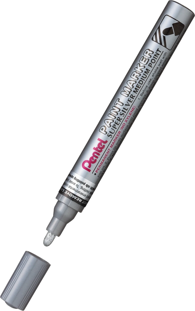 Marker Olejowy Pentel Aluminiowa Obudowa MMP10-Z Okrągły Srebrny