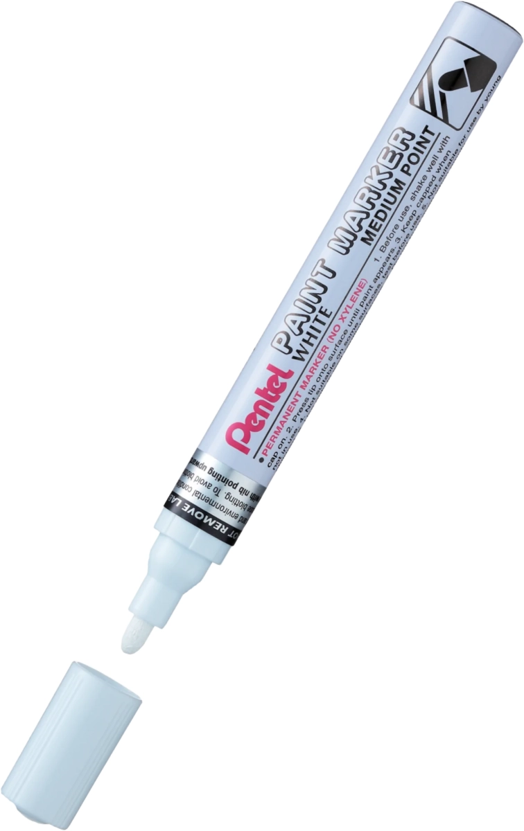 Marker Olejowy Pentel Aluminiowa Obudowa MMP10-W Okrągły Biały