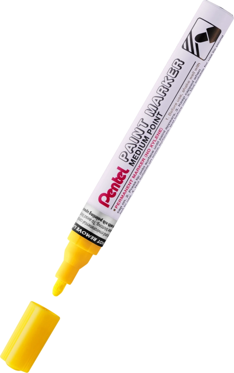 Marker Olejowy Pentel Aluminiowa Obudowa MMP10-G Okrągły Żółty