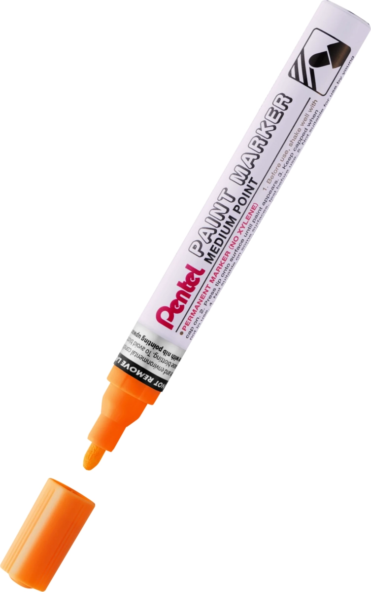 Marker Olejowy Pentel Aluminiowa Obudowa MMP10-F Okrągły Pomarańczowy