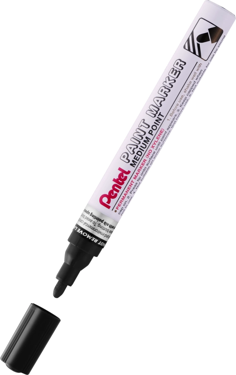 Marker Olejowy Pentel Aluminiowa Obudowa MMP10-A Okrągły Czarny