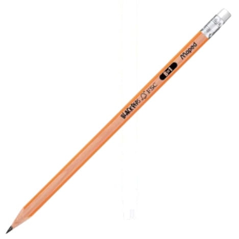 Ołówek Maped B z gumką Blackpeps 851724