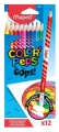 Kredki Colorpeps Oops ścieralne z gumką trójkątne 12 szt Maped 832812