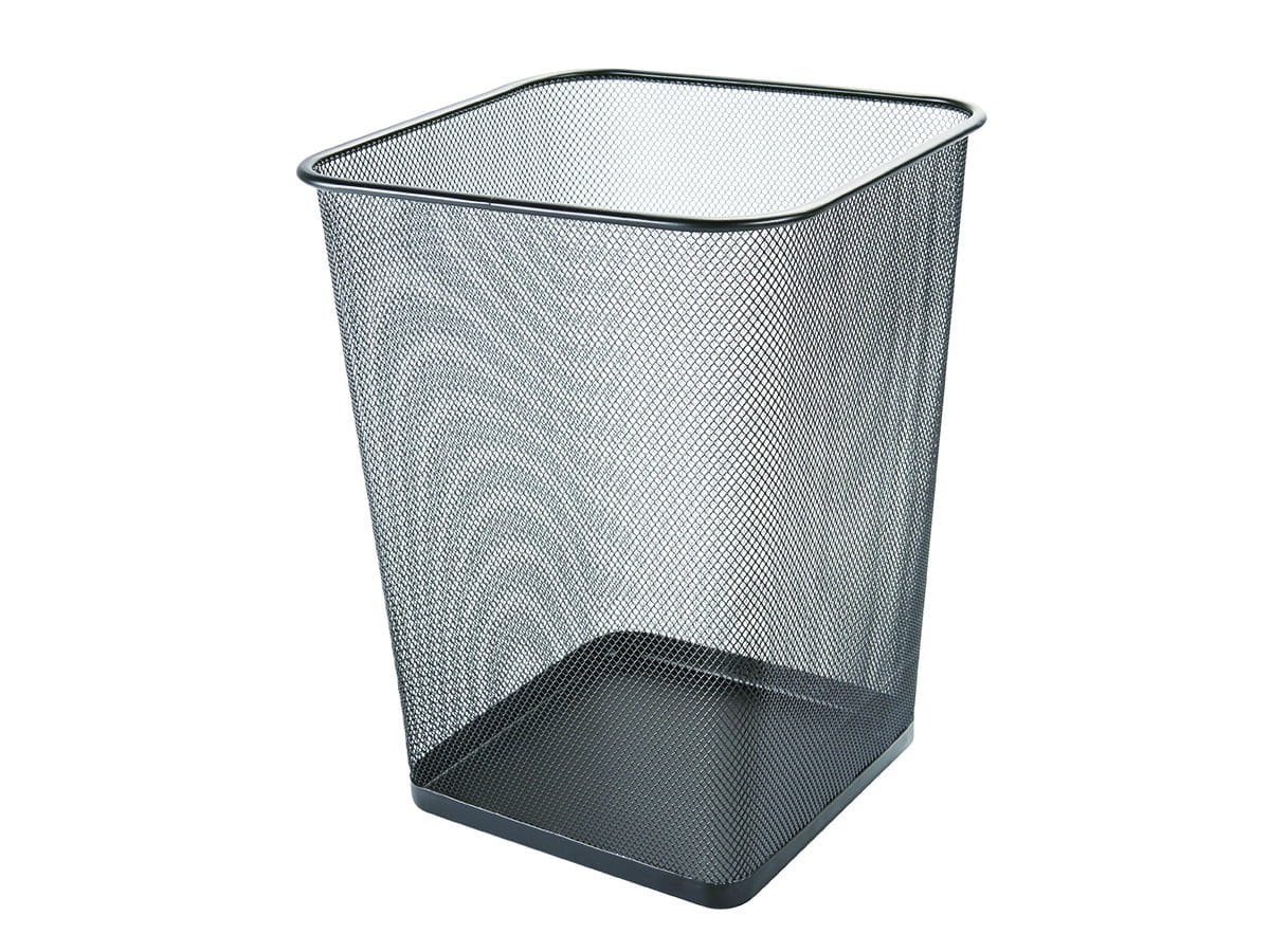 Kosz Metalowy Q - Connect Czarny 18l 'KF18471' Kwadratowy