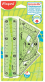 Zestaw Flex mini linijki elastyczne z gumowymi elementami blister Maped 244069