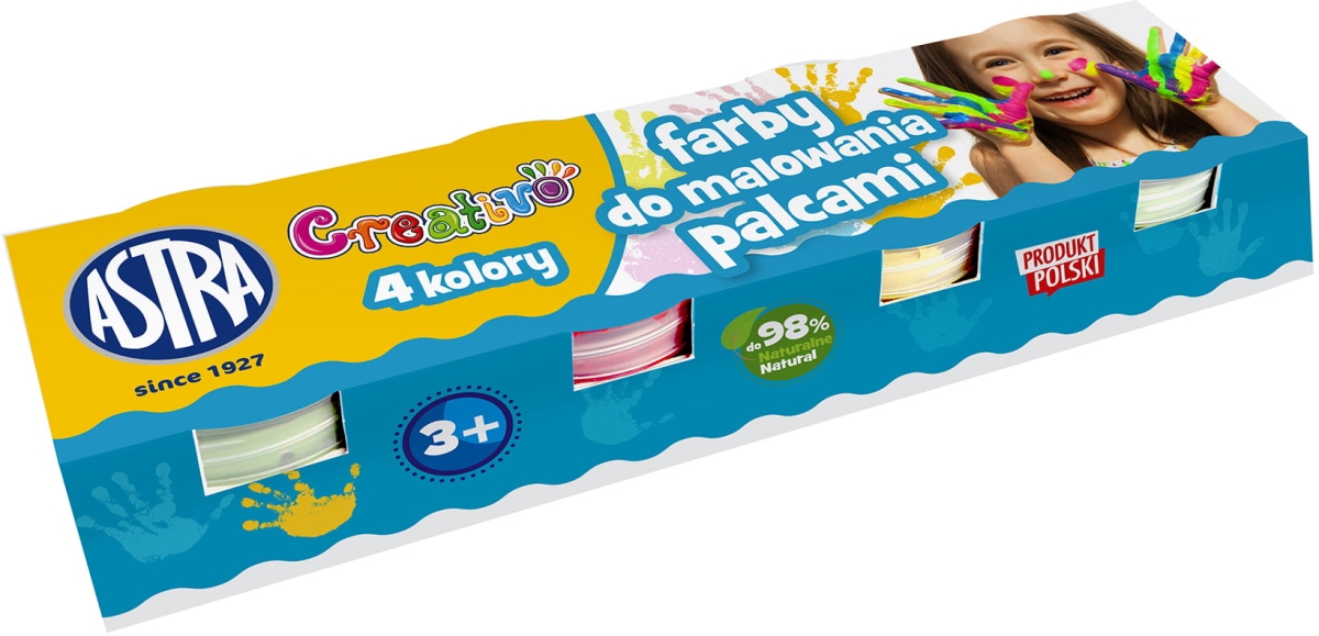 Farba Astra Creativo Do Malowania Palcami 4 Kolory 320122001