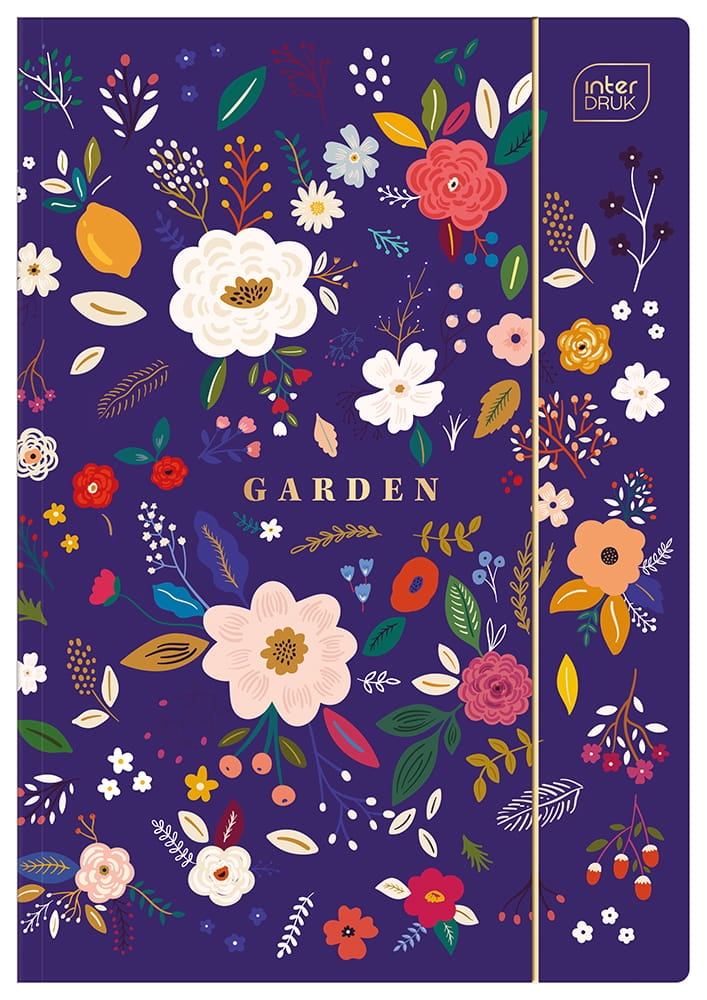 Teczka z gumką A4+ HS Garden Interdruk