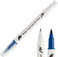 Pisak Brush Pentel Dwustronny Stalowo Niebieski SESW30C-T117