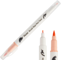 Pisak Brush Pentel Dwustronny Jasno Pomarańczowy SESW30C-T116
