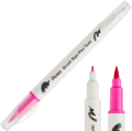 Pisak Brush Pentel Dwustronny Różowy SESW30C-T109