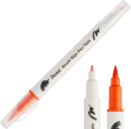 Pisak Brush Pentel Dwustronny Pomarańczowy SESW30C-T107