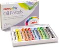 Kredki Pastele Olejne Pentel PHN 12 kolorów