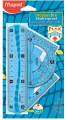 Zestaw Flex mini linijki elastyczne z gumowymi elementami blister Maped 244069