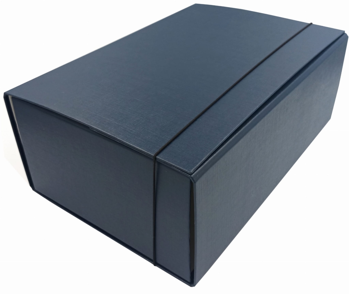 Teczka Skrzydłowa A4 Z Gumką Granatowa 120mm Delfin