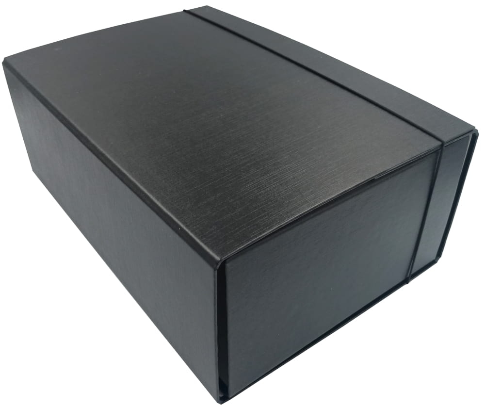 Teczka Skrzydłowa A4 Z Gumką Czarna 120mm Delfin