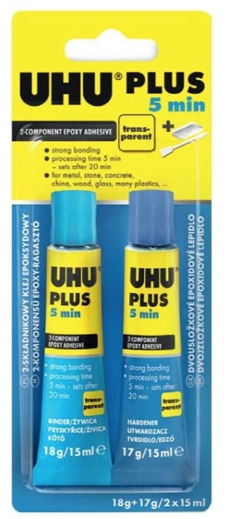 Klej Żywiczno-Epoksydowy Plus 2x15ml Blister UHU 40381UHU