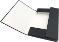 Teczka Skrzydłowa A4 Z Gumką Czarna 40mm  Delfin
