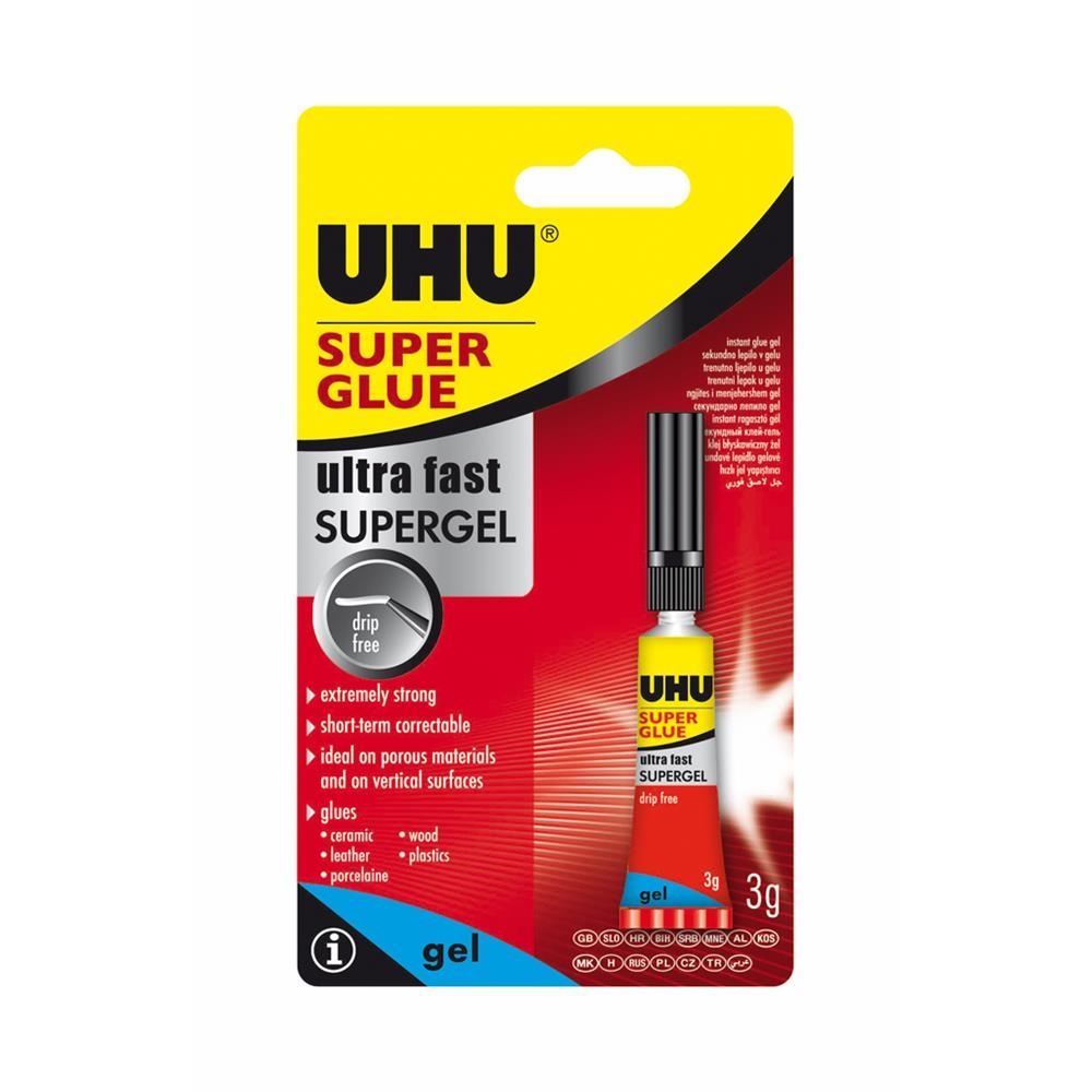 KLEJ SUPER GLUE GEL 3G BLISTER UHU
