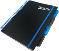 Kołonotatnik Pukka Project Book PP Neon Black B5 Kratka Niebieski 3086S-PPN