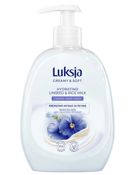 Mydło W Płynie Luksja 500ml Len i Mleczko Ryżowe