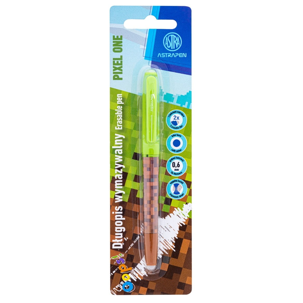 Długopis wymazywalny 0,6 mm ASTRAPEN Oops! Pixel One - 1 szt. blister 201023905