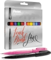 Pisak Brush Sign Pen Pentel 12 sztuk SES15C-ST12PL